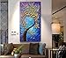 BACCOW -- 3D Blossom Trees Handmade Abstract Wall Art Landscape Oil Paintings Canvas with Frames
