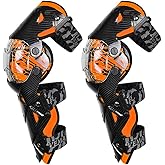 Tempsnow Knee and Shin Guards Motorcycle Protective Gear for Adults Hard Collision Avoidance Motocross Racing Knee Protector Shin Guards Motorbike Knee Guards Shin Protector
