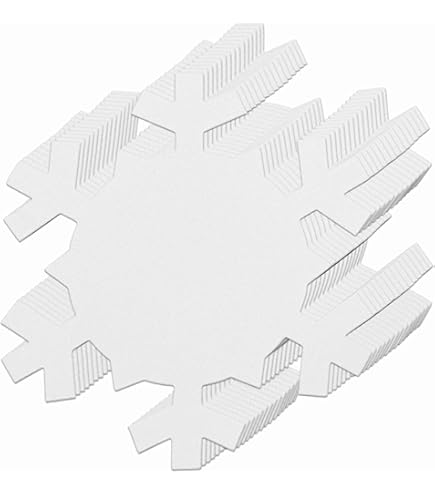 144 Pieces Paper Snowflakes Cutouts | 6x6 Inch Winter Bulletin Board Decorations