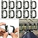 BOOSTEADY 10 Pack Multipurpose D-Ring Grimlock Locking for Molle Webbing with Zippered Pouch