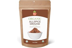 SPICY ORGANIC Pure Organic Allspice Ground 16 oz. - Certified USDA Organic - Allspice Seasoning for Baking, Marinades, Pickling, Stews, Sauces, and Beverages