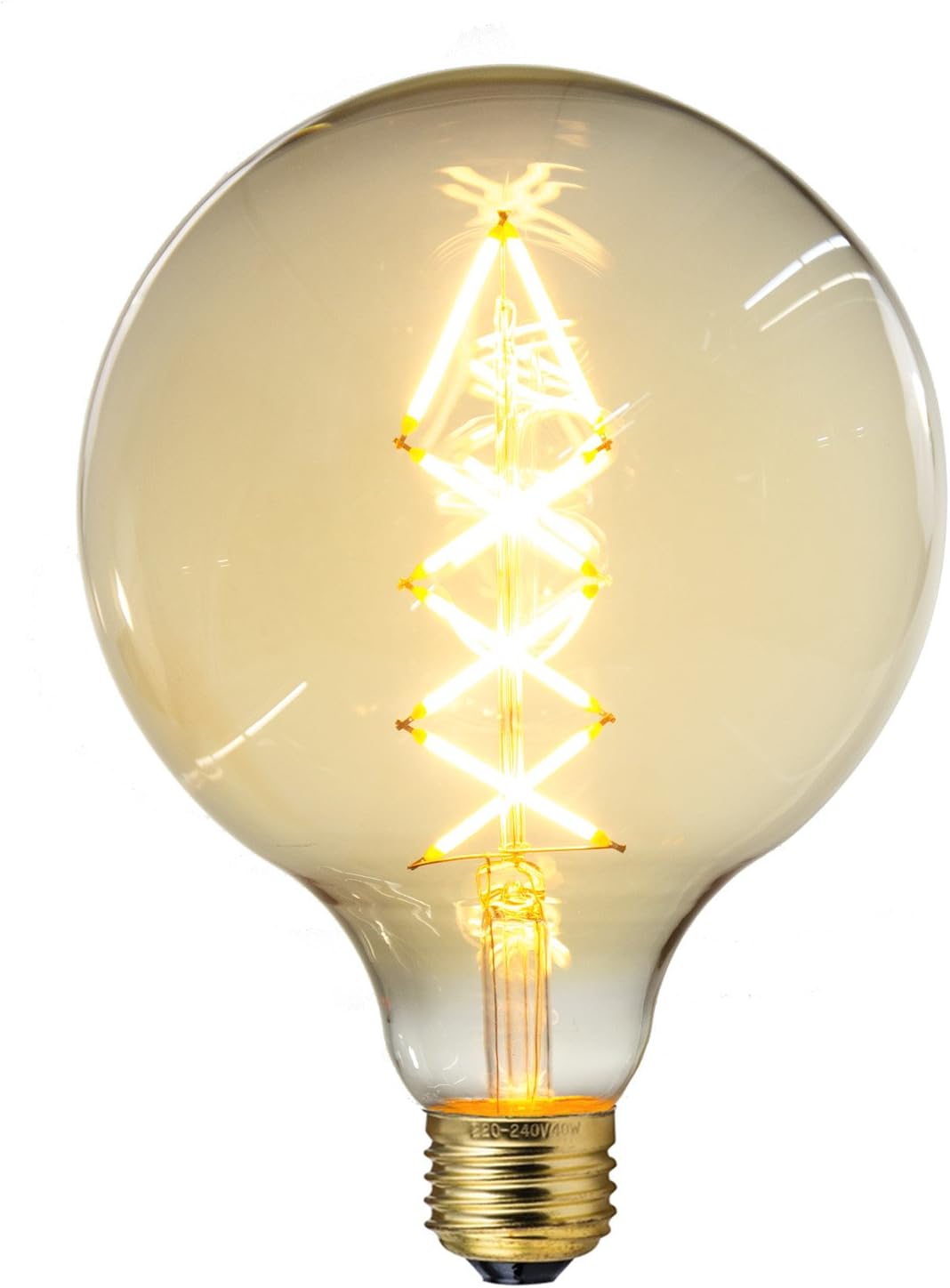PureLumeTM Vintage LED Superglobe Edison Lamp 5 W - E27 Retro Filament Light Bulb [Energy Class A++]