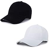 kozinu Unisex Cotton Baseball Cap Plain Blank Dad Hat Adjustable Vintage Solid Hat