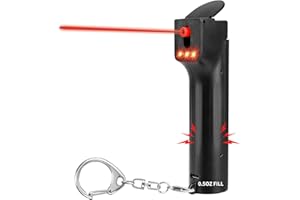 PAPASAFETY 3-in-1 Personal Safety Alarm and Pepper Spray Combo for Women - Max Strength Pepper Gel & 130 dB Siren & Strobe Lights, Flip-top Safety Cap & UV Marking DYE, Spray Canister Replaceable