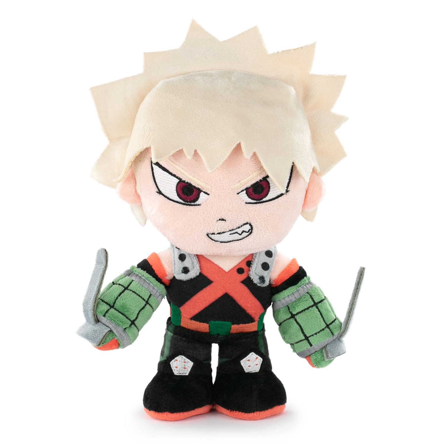 BARRADO Soft Toy of the Characters of My Hero Academia - 28cm, 11'02" - Deku, Bakugo, Todoroki - Super Soft Quality (Bakugo)
