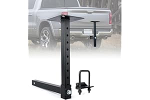 Lupar Heavy-Duty Hitch Mount Vise Plate, Hitch Vise Holder with Adjustable Height | Universal Fit for 2-Inch Receiver