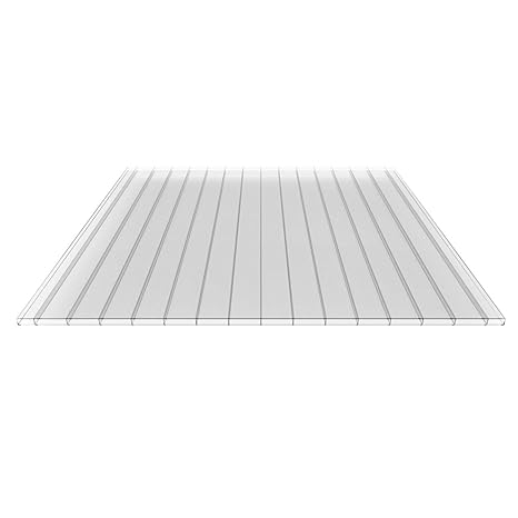 Stegplatte | Hohlkammerplatte | Doppelstegplatte | Material Polycarbonat | Breite 980 mm | Stärke 16 mm | Farbe Glasklar | Br