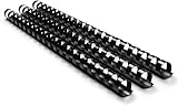 Rayson Plastic Binding Combs 14 mm 21 Rings A4 Black Pack of 100