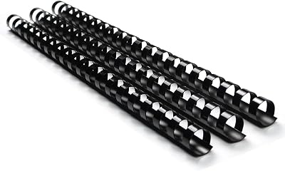 Rayson Plastic Binding Combs 14 mm 21 Rings A4 Black Pack of 100