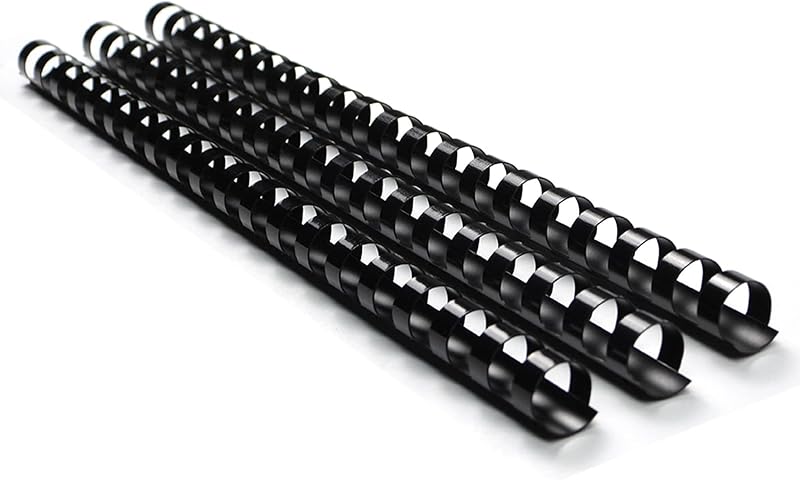 Rayson Plastic Binding Combs 14 mm 21 Rings A4 Black Pack of 100