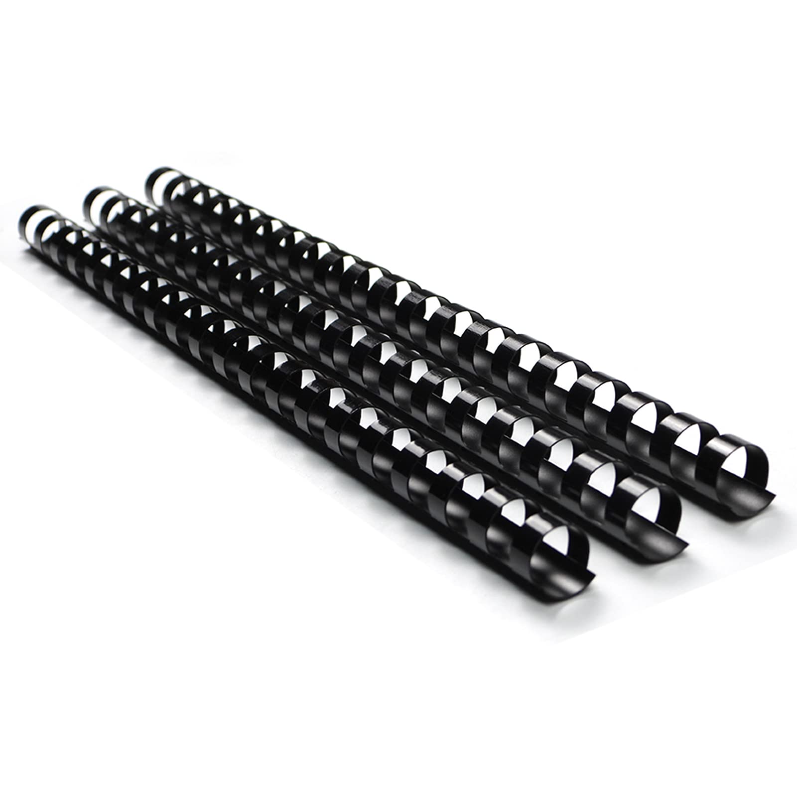 RAYSON Plastic Binding Combs, 105 Sheets, 21 Rings, 14 mm Comb Binder Spines, A4, Black, Pack of 100