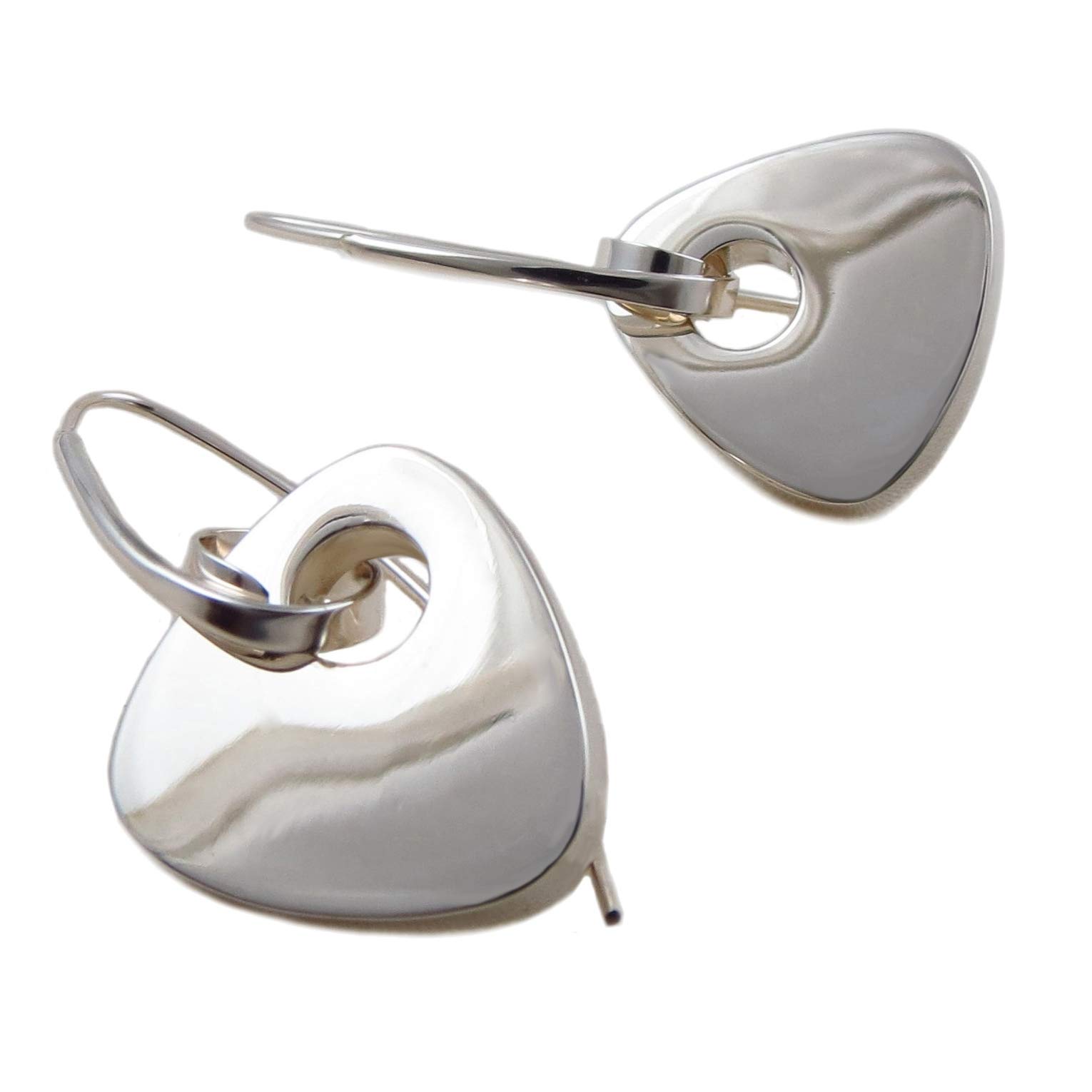 Threader 925 Sterling Silver Triangle Drop Earrings