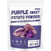 Purple Sweet Potato Powder 8 Oz, Natural Food Coloring Ube Powder Flavoring | Ube Extract Purple Yam Rich Anthocyanin Superfo