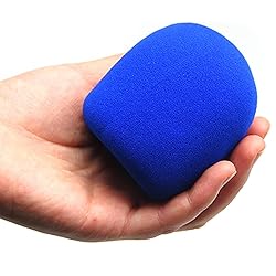 6 PCS Blue Thicken Ball-Type Sponge Foam Mic Cover