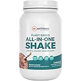 Reignite Wellness by JJ Virgin | Chocolate Plant-Based All-in-One Shake | New & Improved Formula | Plant Protein Powder, Vitamins, Minerals, Greens & Aminos | 20g of Plant Protein | 30 Servings