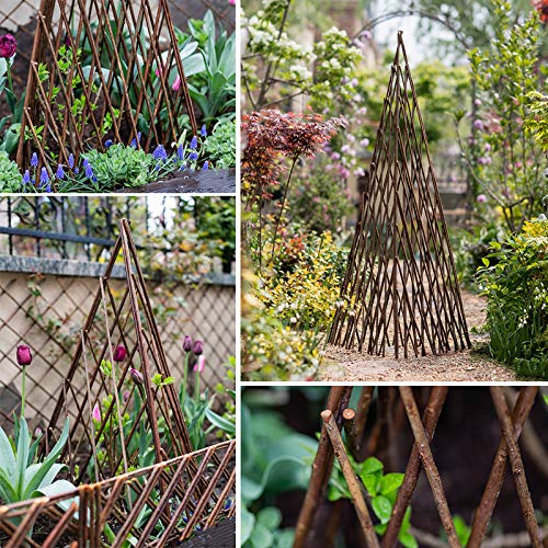 CJSWT Rankgerüst - Rankturm als Rankhilfe - für Kletterpflanzen, Rosen, Efeu und Clematis,Willow Expandable Anlagen… – Bild 5