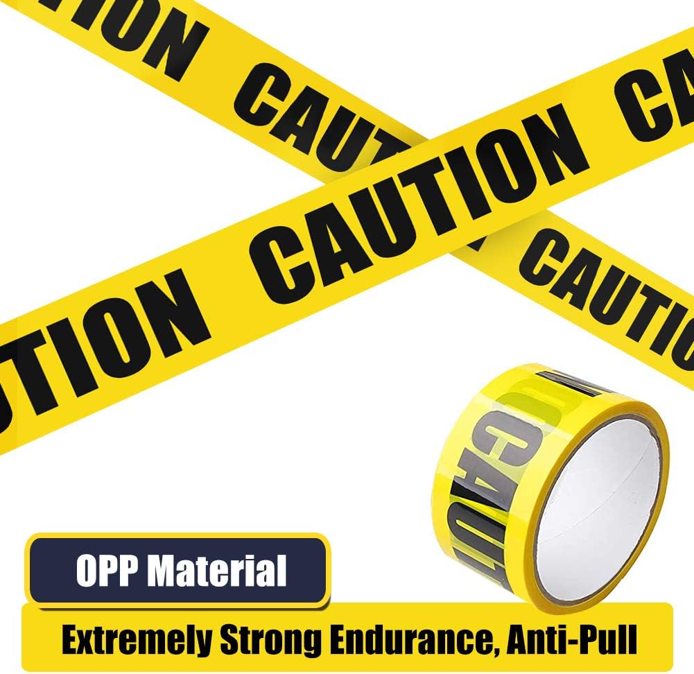 ZAWTR Warning Tape, Yellow Caution Tape Roll Safety Floor Tapes - Image 5