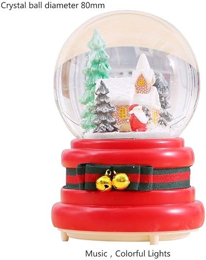 Amazon Co Jp オルゴール クリスマスス サンタ Ledライト かわいい 癒しグッズ 誕生日プレゼント記念日 クリスマスス飾り 卓上置物 Xchumot ホーム キッチン