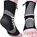 Nordic Lifting Ankle Brace Compression Sleeves (1 Pair) - Professional Support for Men Women Sprained Ankle Achilles Tendonitis Recovery & Prevention - Adjustable Fit with 1 Year Warranty - (Grey, Medium)