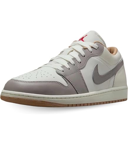 Amazon.com | Sail & College Grey Rattan Air Jordan 1 Low | Casual