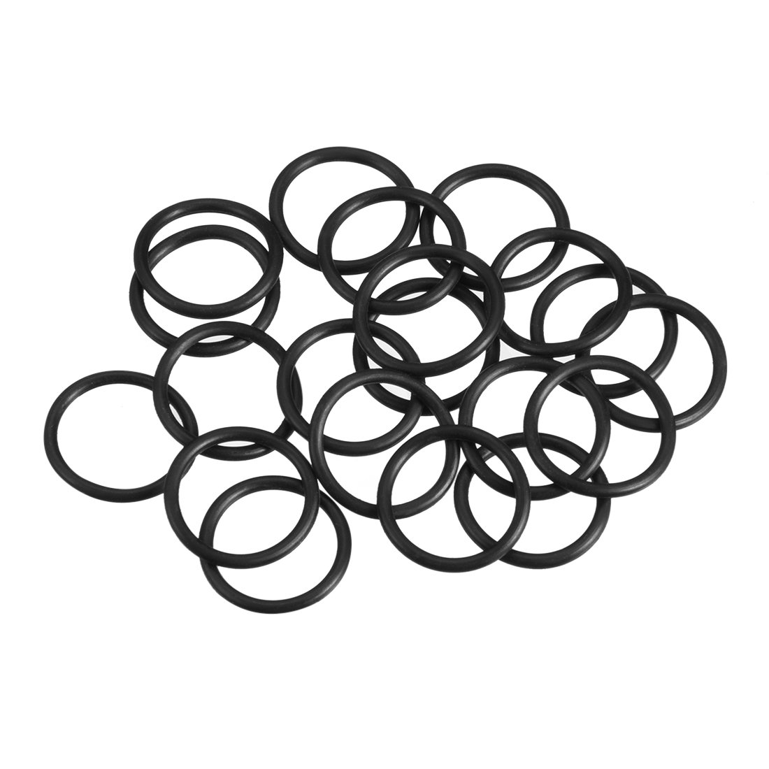 sourcing map Nitrile Rubber O-Rings 17.6mm OD 14mm ID 1.8mm Width, Metric Sealing Gasket, Pack of 20