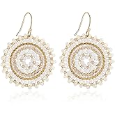 Colorful Summer Beaded Earrings For Women Crystals Glass Bead Dangle Drop Bohemia Earrings Statement Earrings For Women