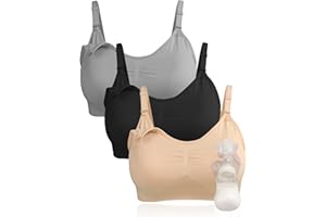 4HOW Pumping Bra Hands Free Pumping and Nursing Bra All in One