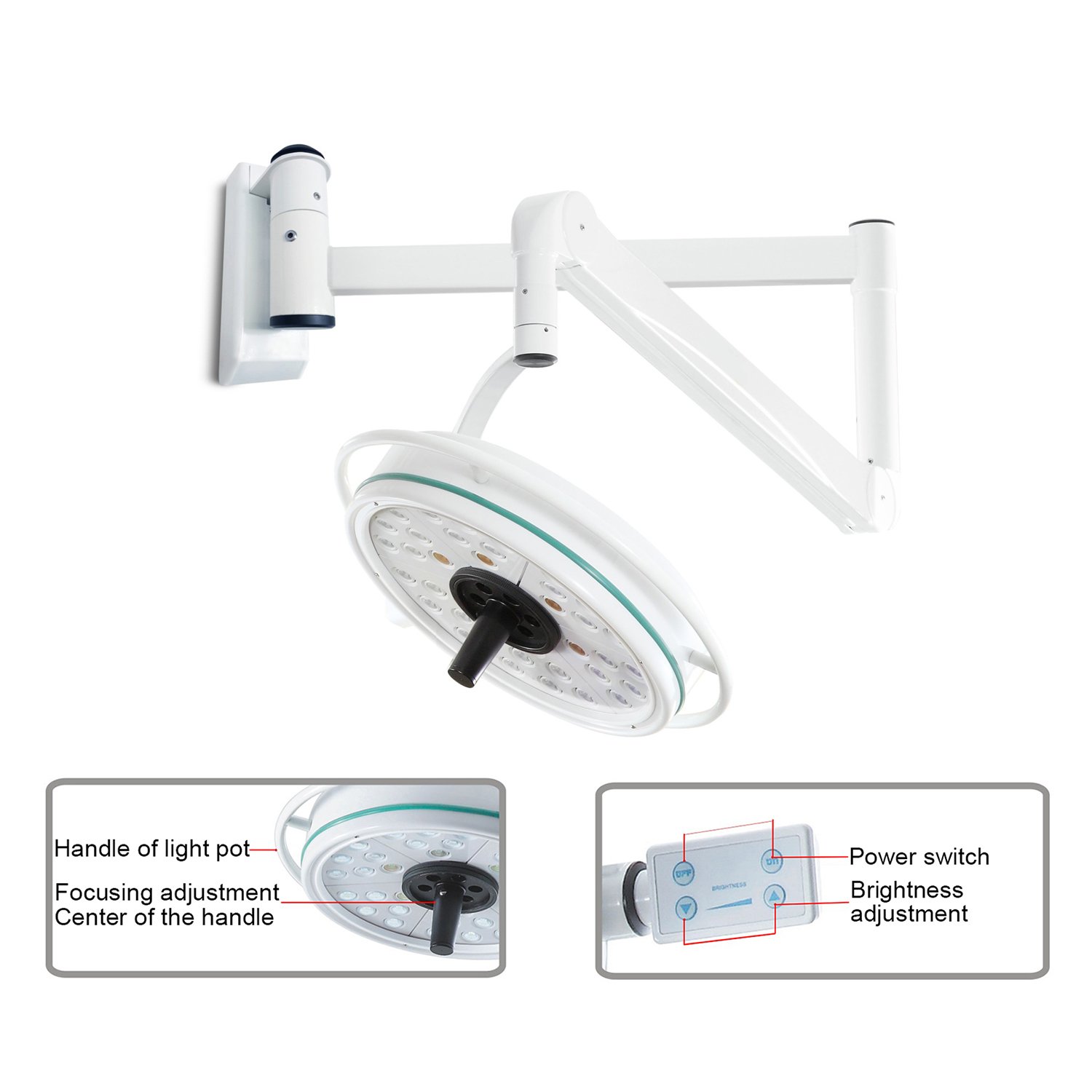 Amazon Com Rhegeneshop Surgical Light Veterinary Surgery 36 Led Operating Lamp Wall Mount Cold Light Veterinary Surgical Equipment For Dog Cat Hamster Rabbit Birds Reptile Industrial Scientific