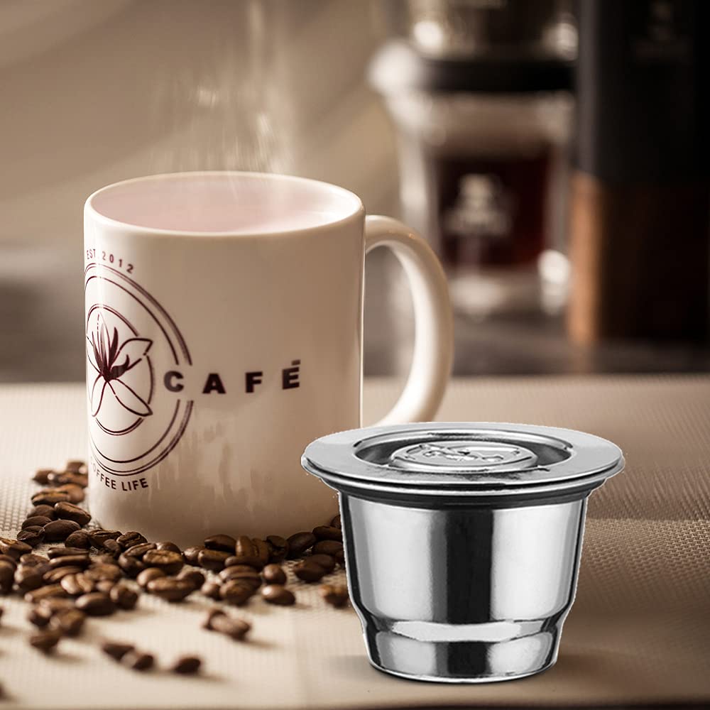 Stainless Steel Refillable Coffee Capsules for Nespresso
