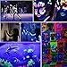 UV Black Light,Elfeland 27W 9LED UV Light Bar Disco Lights Stage Lights for UV Body Paint Blacklight Party Supplies Glow in The Dark Neon Glow Aquarium Curing (100-240V AC)
