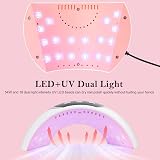 LKE 54W UV LED Nail Lamp 3 Timer Auto Sensor LCD USB Gel Polish Dryer view 6
