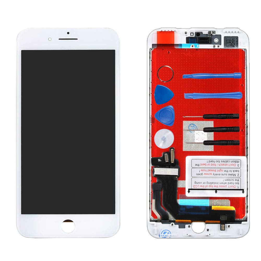 LL TRADER for iPhone 7 Plus LCD Touch Screen Replacement Display Digitizer Assembly White with Repair Tool