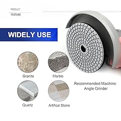 SHDIATOOL 8Pcs 4 Inch Diamond Wet Polishing Pads