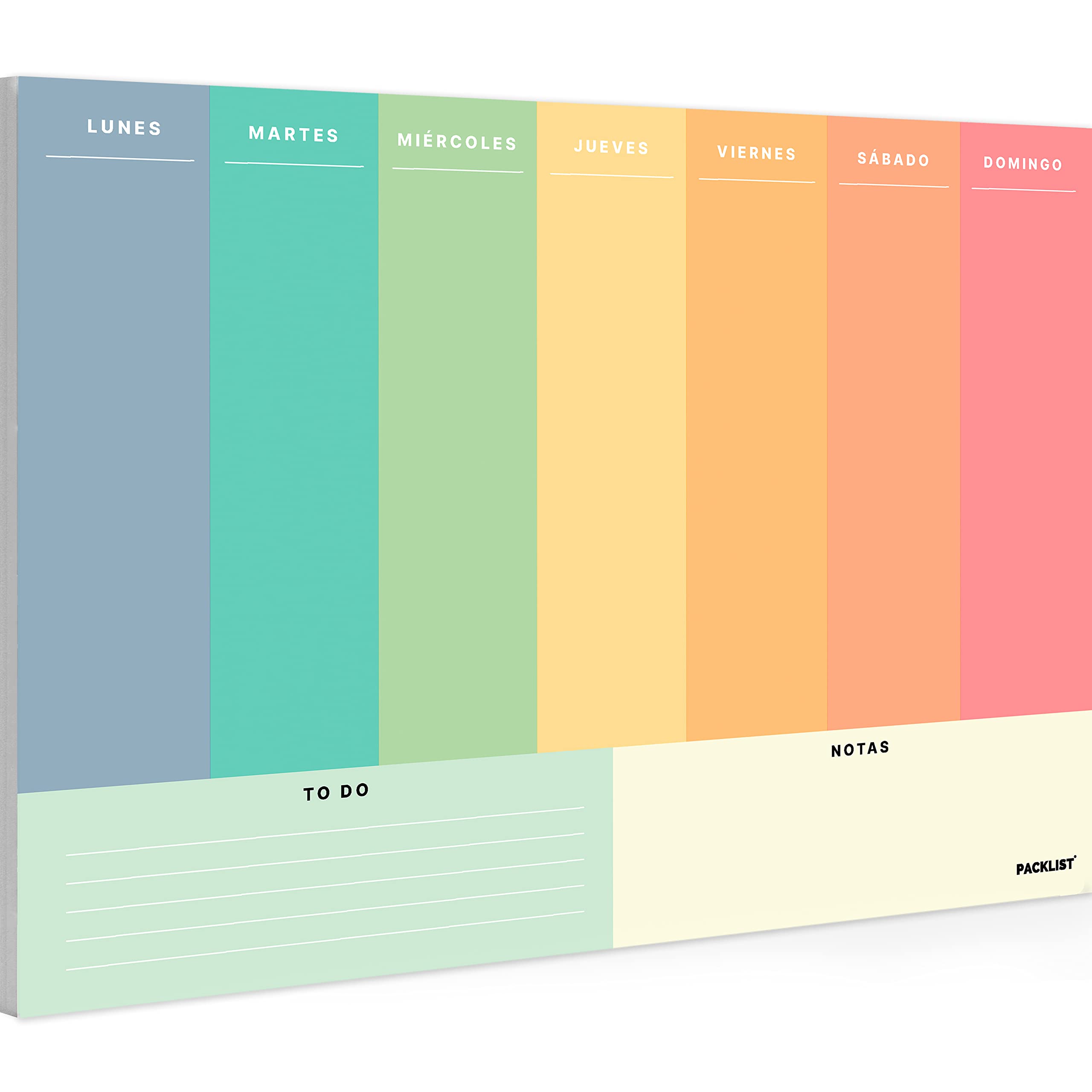 PACKLIST Planificador Semanal de Diseño Exclusivo - Organizador de Tareas Ideal para Alcanzar tus Metas y Ser Más Eficaz ¡Domina tu Semana y Multiplica tu Productividad! | Regalo Original | 100% Papel — image 1
