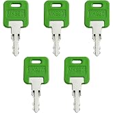 RV MK9901 &amp; 6601 Custom Cut Key Replacement for FIC Code 9901 6601 5 Pack | Motor-home Green Key