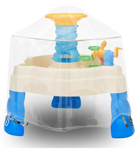 RICHIE Little Tikes – Housse de table à eau ronde pour enfants, imperméable, anti-poussière et anti-UV, bleu, 81,3 x 50,8 cm RICHIE Little Tikes – Housse de table à eau ronde pour enfants, imperméable, anti-poussière et anti-UV, bleu, 81,3 x 50,8 cm