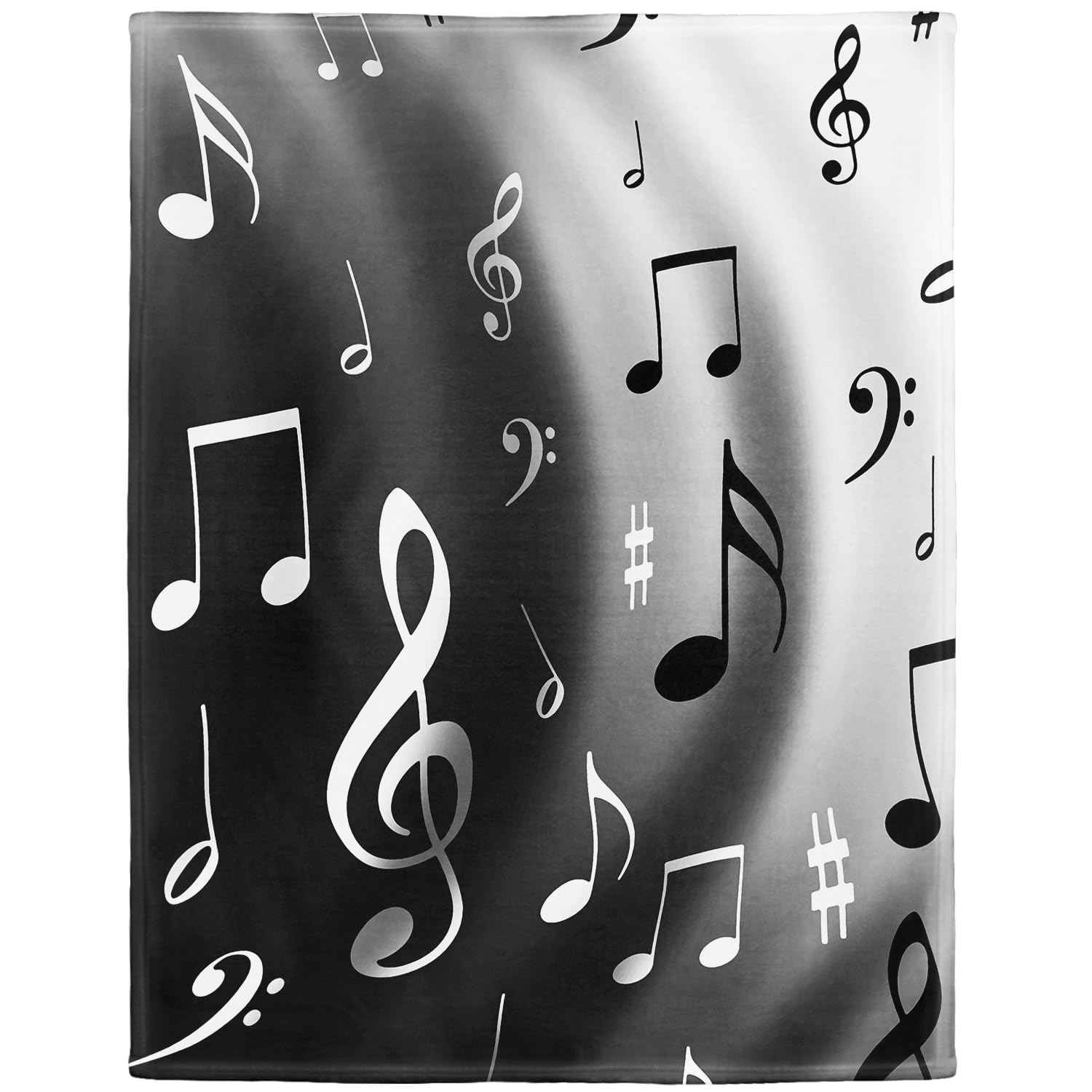 YISUMEI Blanket 75 x 100 cm Cuddly Blankets Soft Flannel Soft Fleece Blanket Bed Throw Graphics Music Notes