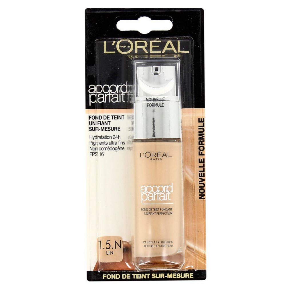 L'OREAL - Fond de teint - Accord Parfait 24H Nouvelle Formule - 1.5N LIN (BL)