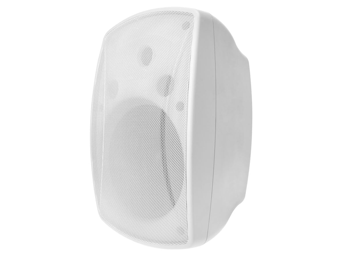 Monoprice WS-7B-82-W 8in. Weatherproof 2-Way 70V Indoor/Outdoor Speaker for Use in Whole Home Audio Systems, Restaurants, Bars, Retail Stores, Patio, Poolside, Garage, White (Each)