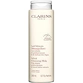 Clarins Velvet Cleansing Milk | Award-Winning | Cleanses, Hydrates and Balances Skin's Microbiota | Dermatologist Tested | Ophthalmologist Tested | Colorant-Free | All Skin Types