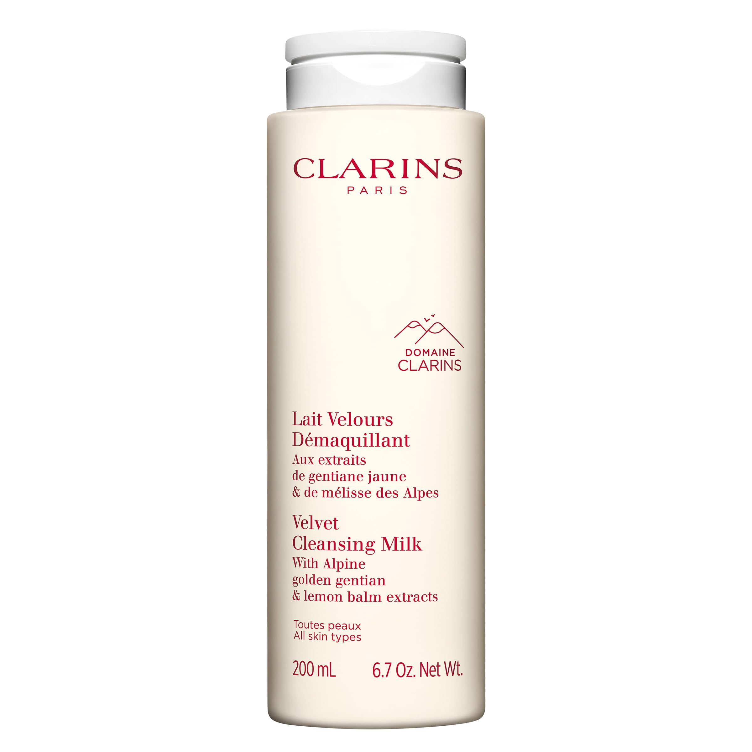 Photo 1 of Clarins Velvet Cleansing Milk | Award-Winning | Cleanses, Hydrates and Balances Skin's Microbiota | Dermatologist Tested | Ophthalmologist Tested | Colorant-Free | All Skin Types | 6.7 Ounces