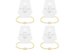 Brikabia Bridesmaid Proposal Gifts Set - Bridesmaid Knot Bracelet Adjustable Snake Chain Bracelet Bridesmaid Proposal Gift Bridal Party Favors Gifts