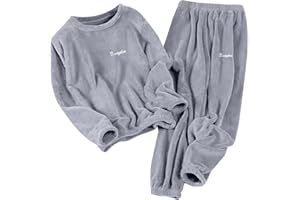gkzlzk Flannel Pajamas For Women Winter Warm Fuzzy Sherpa Pjs Long Sleeve Plus Size Pajamas Cozy Fall Sleepwear Lounge Set