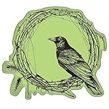 Inkadinkado Cling Stamps, Barbed Wire Wreath