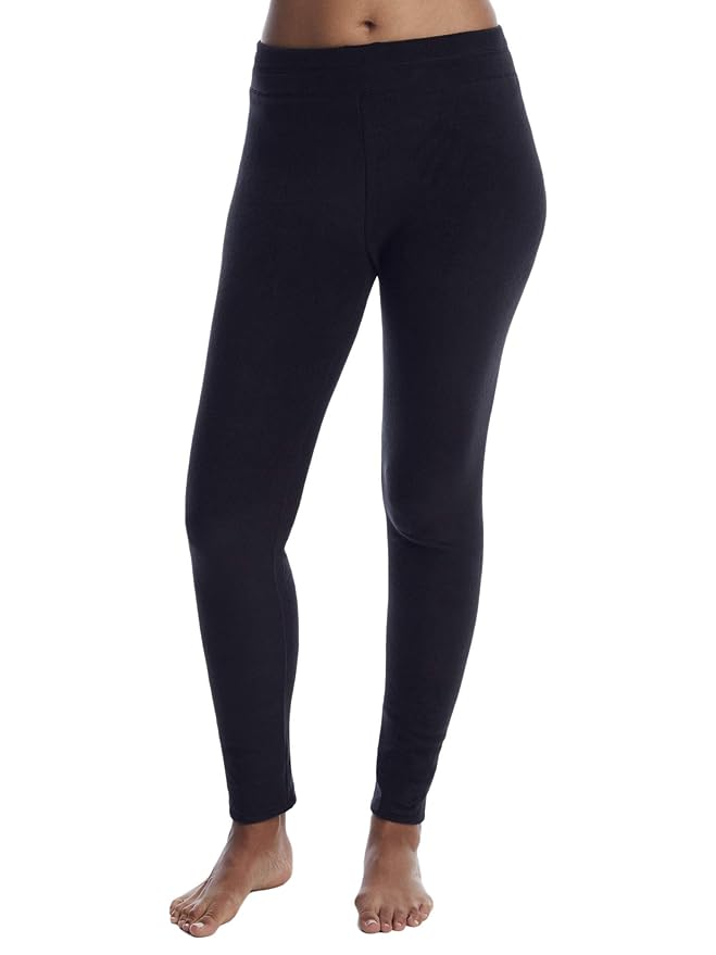 Buy Cuddl Duds Fleecewear Knit Leggings, XL, Black at Amazon.in