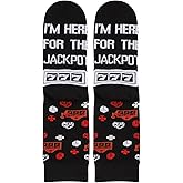 PXTIDY 2 Pairs Slot Machine Sock Casino Slot Machine Gift Gambling Sock Gambling Gift Jackpot Socks