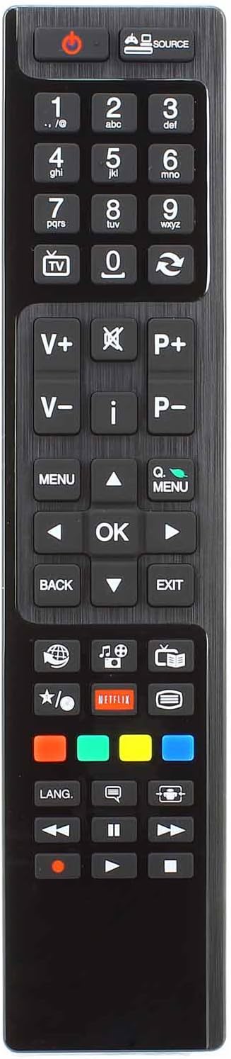 Replacement Remote Control Compatible for JVC RM-C3179 LED TV LT-24C360 LT-24C656 LT-32C655 LT-32C672 LT-40C750 LT-40VF53A LT-48C780 LT-50C750 LT-50TG52J Models