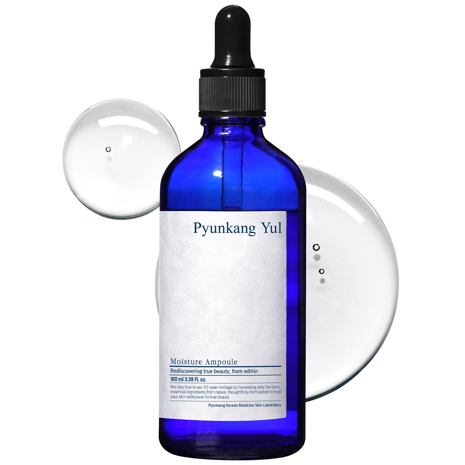 [PKY] Pyunkang Yul Moisture Ampoule - Hydrates & Soothes Oily, Sensitive Skin, 90% Barberry Root Extract, 6 Essential Ingredients, Korean skincare. (3.4 Fl. Oz, 100ml)