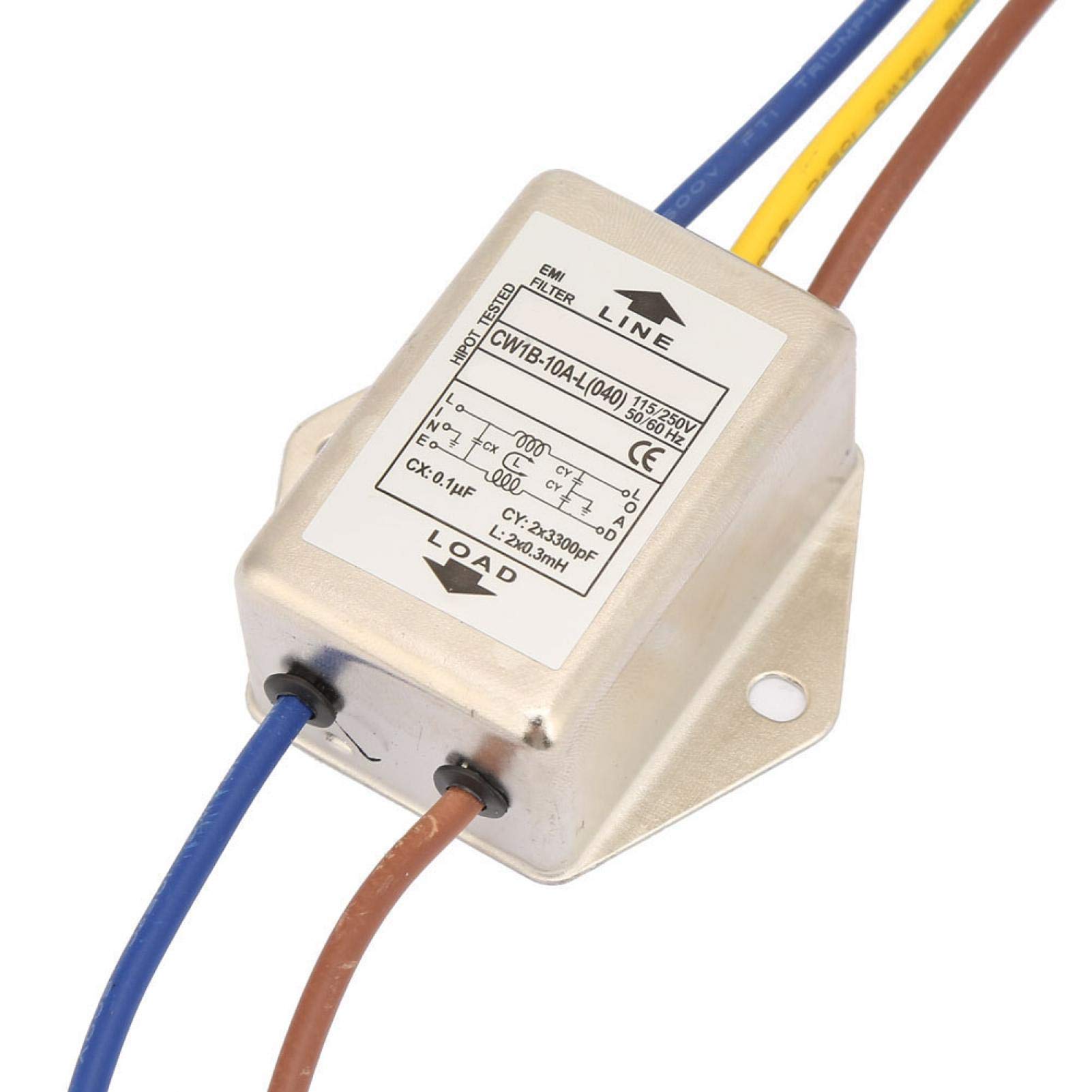 Netzfilter Industrie Medizin 3 Stück EMI Filter CW1B-10A-L Einphasenfilter 250V 10A – Störungsunterdrückung