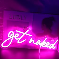 QiaoFei Led Get Naked Neon Sign Letters USB Powered